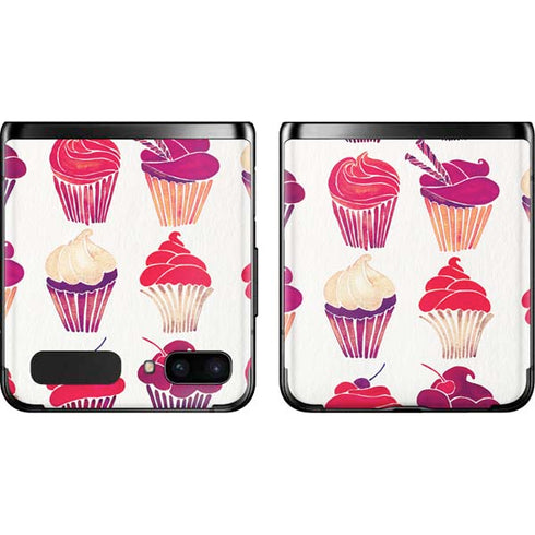 Cat Coq Cupcakes Galaxy Z Flip Skin