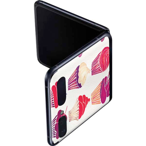 Cat Coq Cupcakes Galaxy Z Flip Skin