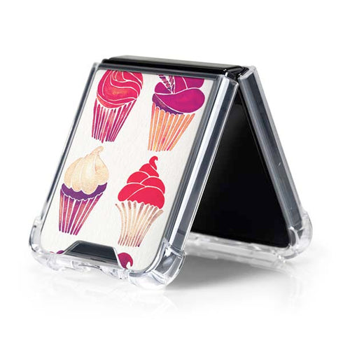 Cupcakes by Cat Coq Galaxy Z Flip5 5G Clear Case