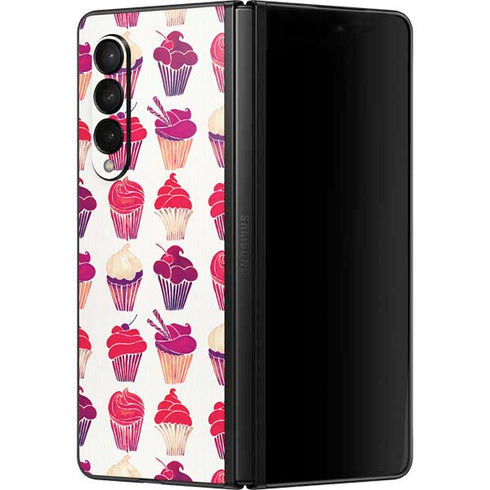 Cat Coq Cupcakes Galaxy Z Fold3 5G Skin