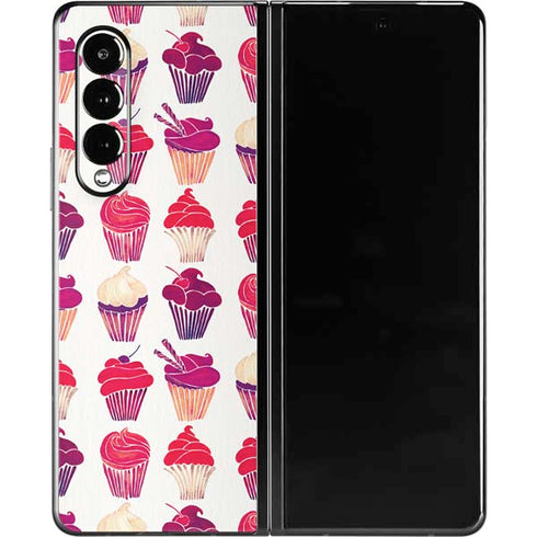 Cat Coq Cupcakes Galaxy Z Fold3 5G Skin