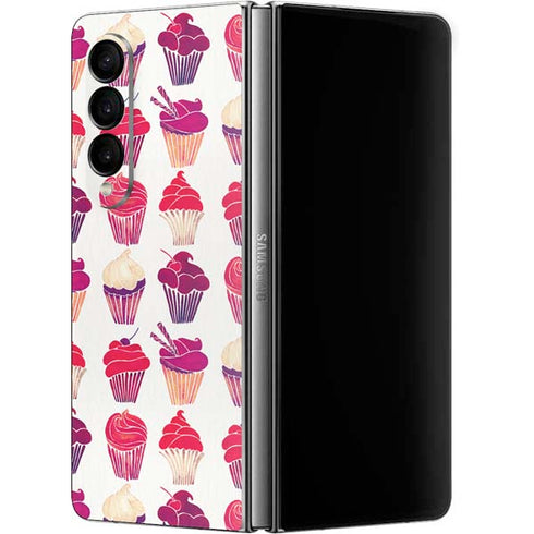 Cat Coq Cupcakes Galaxy Z Fold4 5G Skin