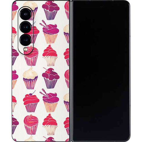 Cat Coq Cupcakes Galaxy Z Fold4 5G Skin