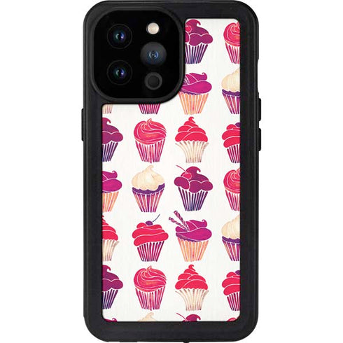 Cat Coq Cupcakes iPhone 14 Pro Max Waterproof Case