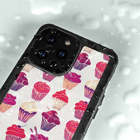 Cat Coq Cupcakes iPhone 14 Pro Max Waterproof Case