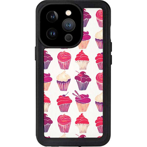 Cat Coq Cupcakes iPhone 14 Pro Waterproof Case