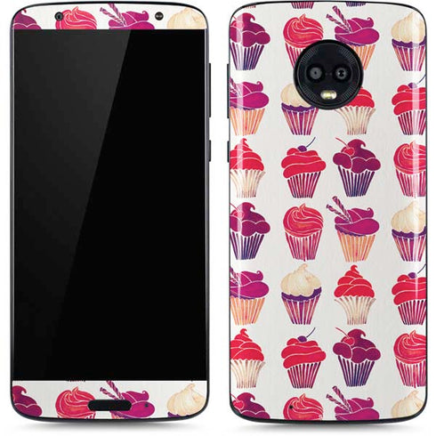 Cat Coq Cupcakes Moto G6 Skin