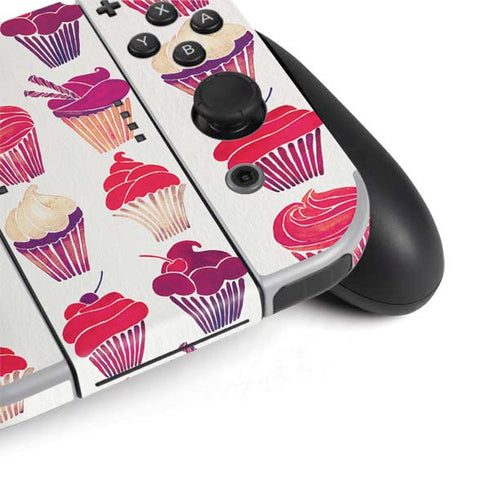 Cat Coq Cupcakes Nintendo Switch OLED (2021) Skin