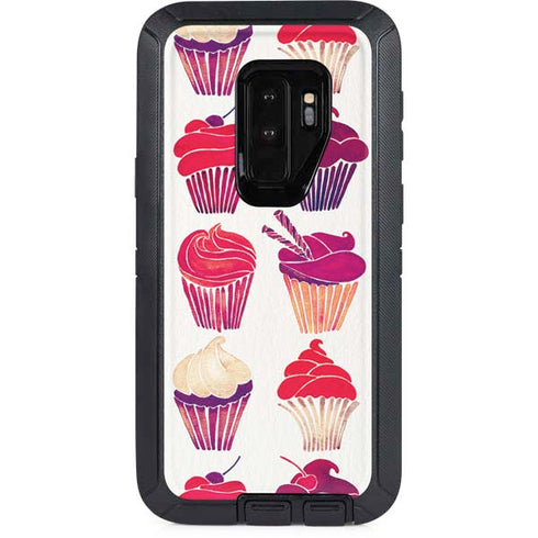 Cat Coq Cupcakes Otterbox Defender Galaxy Skin