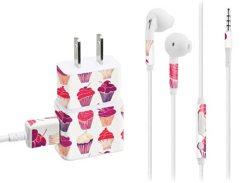 Cat Coq Cupcakes Phone Charger Skin