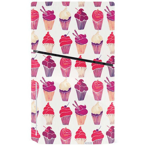 Cupcakes by Cat Coq PS5 Slim Disk Console Skin