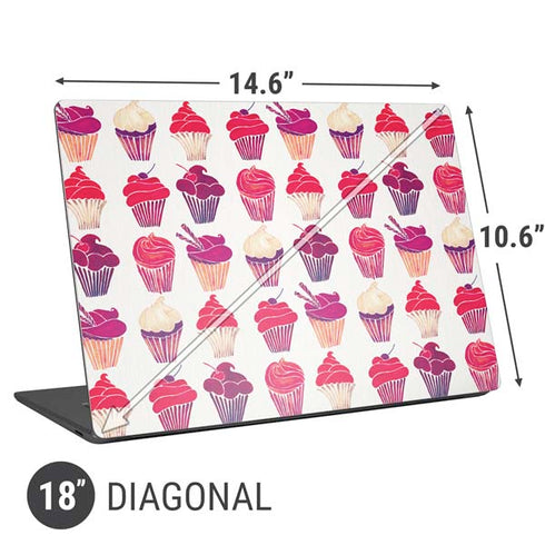 Cat Coq Cupcakes Universal Laptop 18in (14.6 x 10.6in) Skin