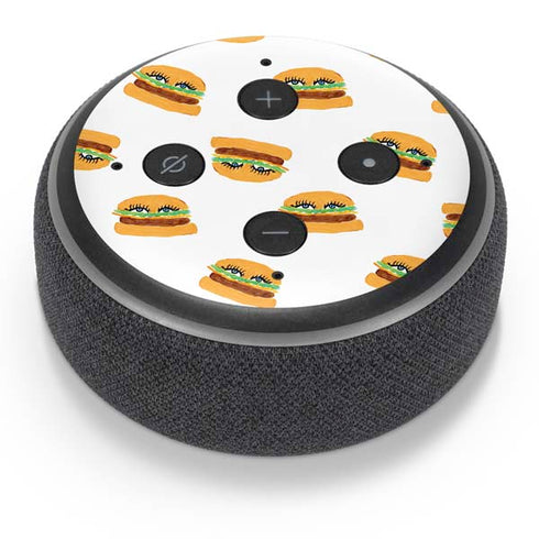 Bouffants and Broken Hearts Cute Burgers Amazon Echo Dot Skin