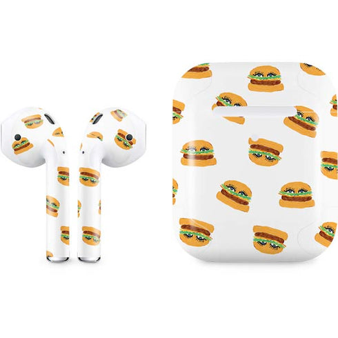 Bouffants and Broken Hearts Cute Burgers Apple AirPods 2 Skin