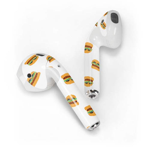 Bouffants and Broken Hearts Cute Burgers Apple AirPods 2 Skin