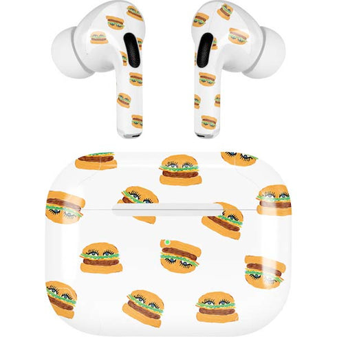 Bouffants and Broken Hearts Cute Burgers Apple AirPods Pro Skin