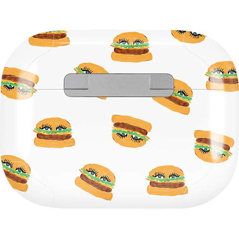 Bouffants and Broken Hearts Cute Burgers Apple AirPods Pro Skin