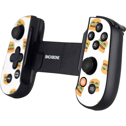 Bouffants and Broken Hearts Cute Burgers Backbone One for iPhone Game Controller Skin