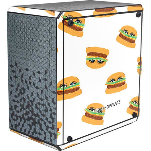 Bouffants and Broken Hearts Cute Burgers Cooler Master MasterBox Q300L Mini Tower Skin