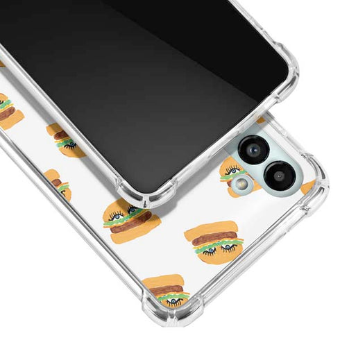 Bouffants and Broken Hearts Cute Burgers Galaxy A13 5G Clear Case