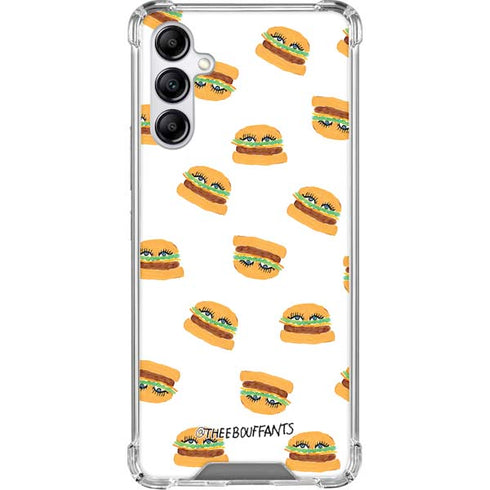 Bouffants and Broken Hearts Cute Burgers Galaxy A15 5G Clear Case
