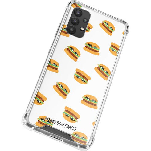 Bouffants and Broken Hearts Cute Burgers Galaxy A32 5G Clear Case