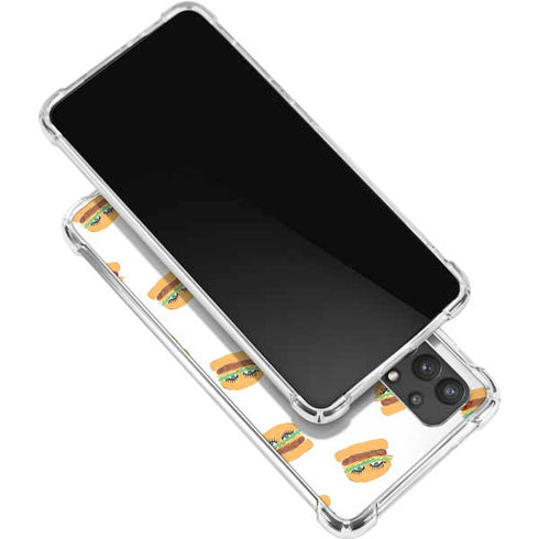 Bouffants and Broken Hearts Cute Burgers Galaxy A32 5G Clear Case
