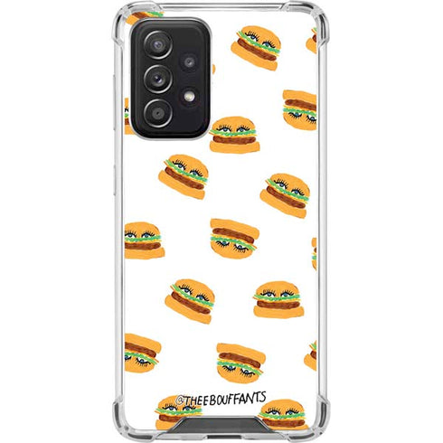 Bouffants and Broken Hearts Cute Burgers Galaxy A52 5G Clear Case
