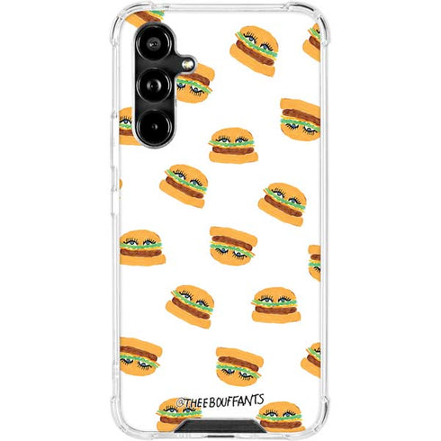 Bouffants and Broken Hearts Cute Burgers Galaxy A54 5G Clear Case