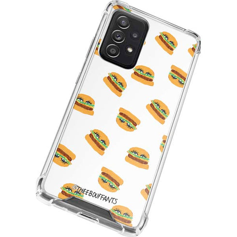 Bouffants and Broken Hearts Cute Burgers Galaxy A72 5G Clear Case