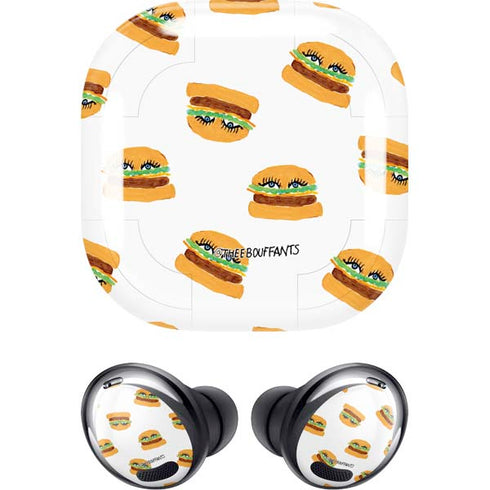 Bouffants and Broken Hearts Cute Burgers Galaxy Buds Pro Skin