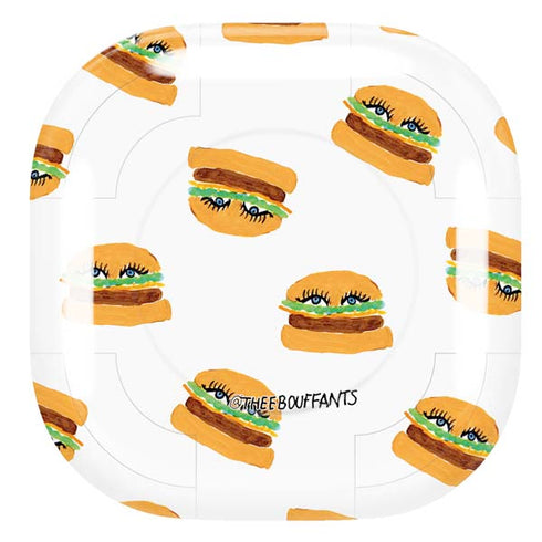 Bouffants and Broken Hearts Cute Burgers Galaxy Buds Pro Skin