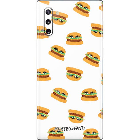 Bouffants and Broken Hearts Cute Burgers Galaxy Note 10 Skin