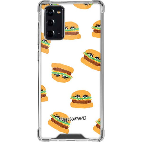 Bouffants and Broken Hearts Cute Burgers Galaxy Note20 5G Clear Case