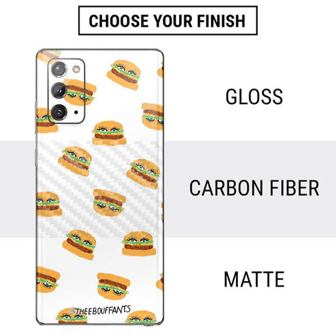 Bouffants and Broken Hearts Cute Burgers Galaxy Note20 5G Skin