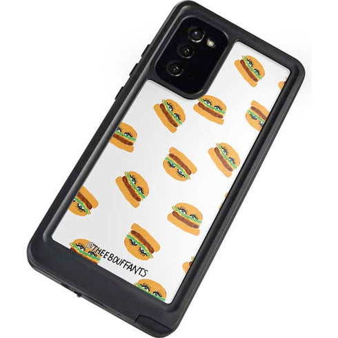 Bouffants and Broken Hearts Cute Burgers Galaxy Note20 5G Waterproof Case