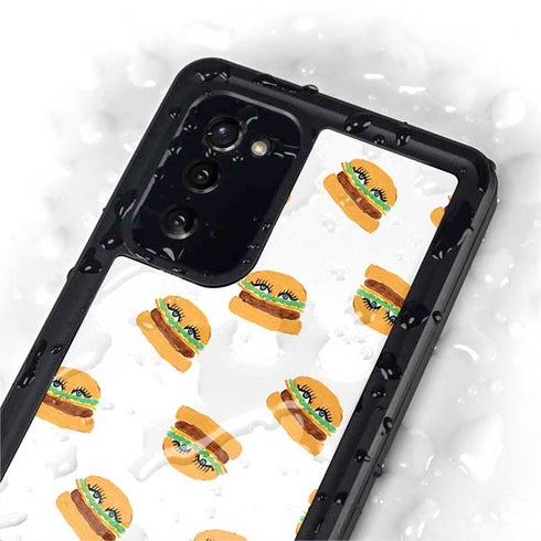 Bouffants and Broken Hearts Cute Burgers Galaxy Note20 5G Waterproof Case