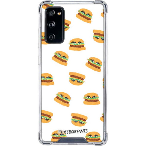 Bouffants and Broken Hearts Cute Burgers Galaxy S20 FE Clear Case