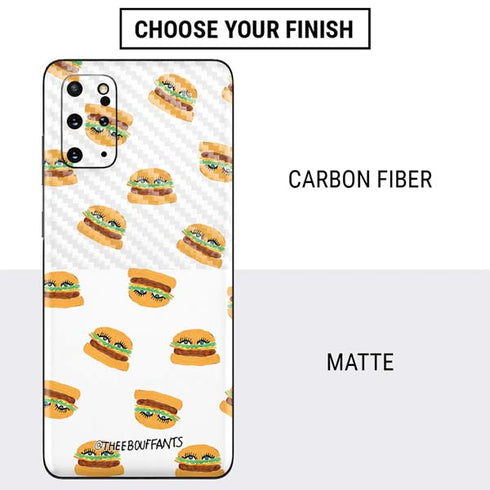 Bouffants and Broken Hearts Cute Burgers Galaxy S20 Plus Skin