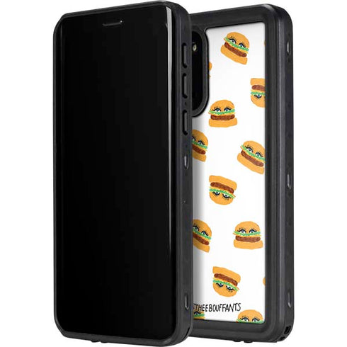 Bouffants and Broken Hearts Cute Burgers Galaxy S20 Plus Waterproof Case