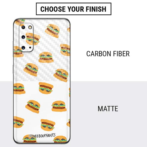 Bouffants and Broken Hearts Cute Burgers Galaxy S20 Skin