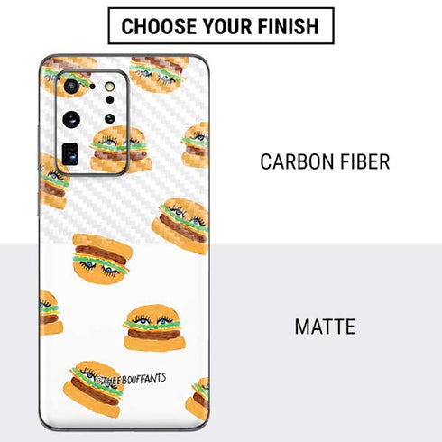 Bouffants and Broken Hearts Cute Burgers Galaxy S20 Ultra 5G Skin