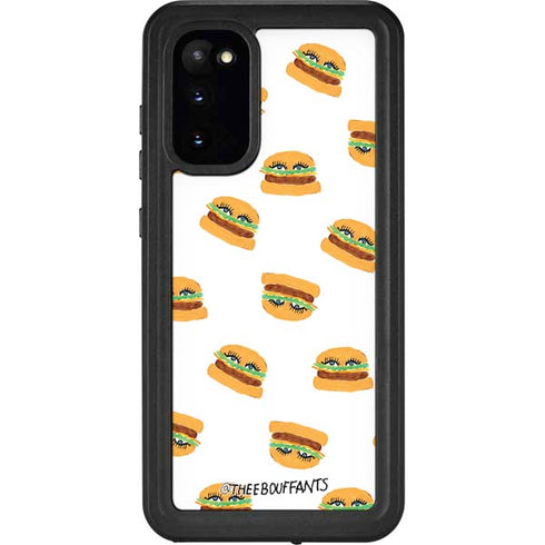 Bouffants and Broken Hearts Cute Burgers Galaxy S20 Waterproof Case