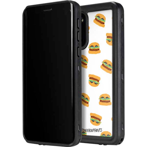 Bouffants and Broken Hearts Cute Burgers Galaxy S20 Waterproof Case