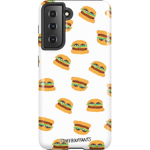 Bouffants and Broken Hearts Cute Burgers Galaxy S21 5G Pro Case