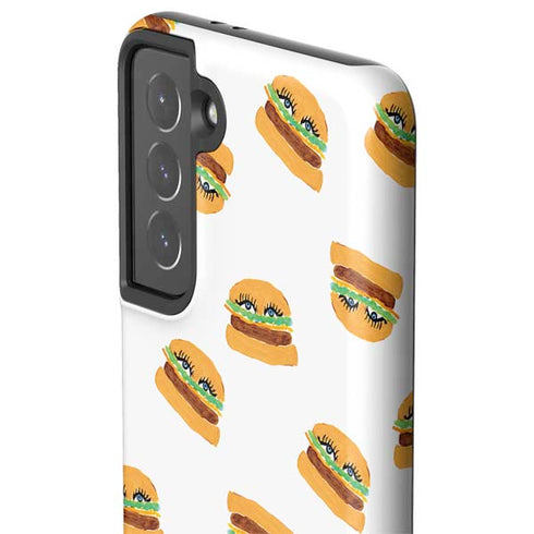 Bouffants and Broken Hearts Cute Burgers Galaxy S21 5G Pro Case