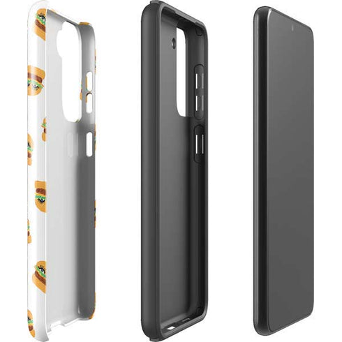 Bouffants and Broken Hearts Cute Burgers Galaxy S21 5G Pro Case
