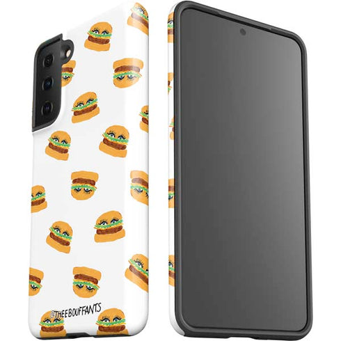 Bouffants and Broken Hearts Cute Burgers Galaxy S21 FE Pro Case