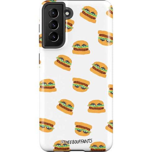 Bouffants and Broken Hearts Cute Burgers Galaxy S21 Plus 5G Pro Case