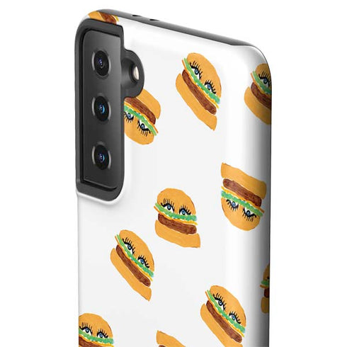 Bouffants and Broken Hearts Cute Burgers Galaxy S21 Plus 5G Pro Case